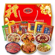京东JOY联名款 桥头火锅底料川菜调料团圆礼盒1920g/盒中华老字号