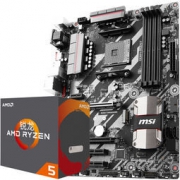 AMD 锐龙 Ryzen 5 1600X 处理器 + msi 微星B350 TOMAHAWK 主板 CPU主板套装