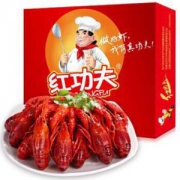 红功夫 麻辣小龙虾 4-6钱 净虾750g 1.5kg装 *3件