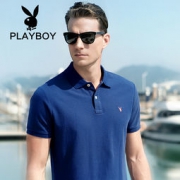 PLAYBOY花花公子 男士纯棉 POLO衫