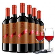 美洲狮 卡门红葡萄酒750ml*6瓶 智利原瓶进口