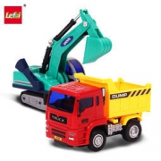 手机专享：LEFEI 乐飞 城市工程车系列 7811小型挖掘机&翻斗车组合
