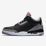 42.5码起！ AIR JORDAN 3 RETRO OG 男子篮球鞋 黑水泥配色