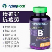 美国原装进口 PipingRock 维生素B族+维C 复合片 100粒*2瓶