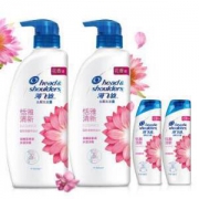 海飞丝洗发水套装香氛450ml*2+80ml*2（去屑止痒 睡莲花香） *2件+凑单品
