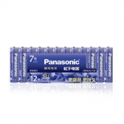 Panasonic 松下 LR03LAC-12SW 碱性电池 7号*12粒 送粉色电池*2粒