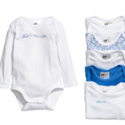 折合13.3元/件！H&M 童装 婴儿长袖连体衣 6件装 79.9元包邮