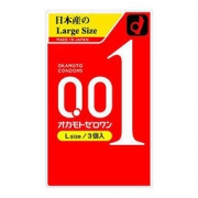 冈本 001 超薄避孕套 大号L码 3个装