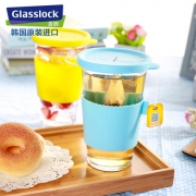 Glasslock 三光云彩 钢化玻璃带盖水杯随手杯 380ml 4色