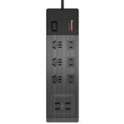 Huntkey 航嘉 小新 插线板 1.8米 黑色 607
