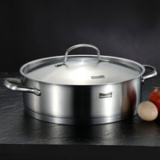 Momscook 不锈钢火锅 304 28CM 高8.5cm TL2808+凑单品