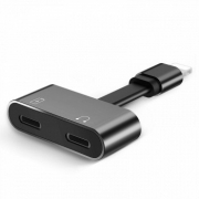 图拉斯 iPhone 二合一usb音频转换器