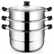 6日8点：COOKER KING 炊大皇 WG16331 28cm 三层不锈钢蒸锅