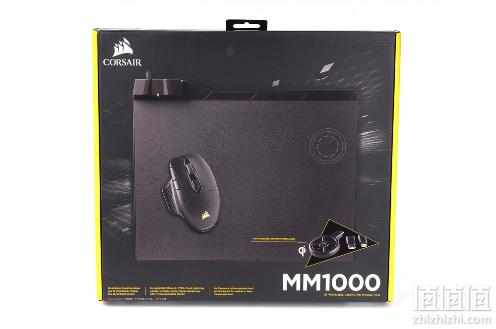 Corsair 美商海盗船 MM1000 Qi 无线充电鼠标垫开箱 Corsair 美商海盗船 MM1000 Qi 无线充电鼠标垫开箱