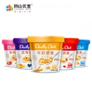 阴山优麦 即食燕麦片 50g*6杯组合装 多种口味