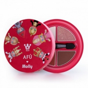 AFU阿芙 缤纷Molly立体四色眼影4g*2件 Molly限量版