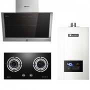 NORITZ 能率 GQ-13E3FEX（JSQ25-E3）燃气热水器油烟机灶具三件套