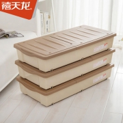 禧天龙      塑料床底收纳箱 特大号 54L*3个