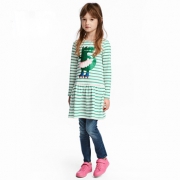 H＆M 新款图案汗布连衣裙*3件