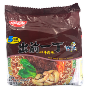 NISSIN 出前一丁 高品质即食面 五香牛肉味 100g*5包  折9.9元/件