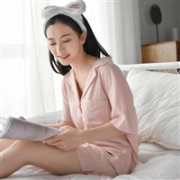 网易严选 绽放·女式纯色短袖家居服 两色可选