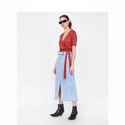ZARA 女士亚麻T恤