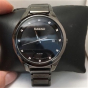 SEIKO 精工 Diamond SNE429 男士太阳能腕表