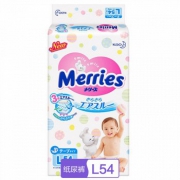 kao花王 Merries妙而舒婴儿纸尿裤L54片*4件