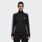 历史低价： adidas 阿迪达斯 运动型格 S97427 女子针织夹克