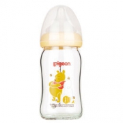 pigeon 贝亲 AA151 Disney系列 自然实感宽口径玻璃彩绘奶瓶 160ml *2件 +凑单品