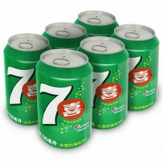 七喜 碳酸饮料330ml*6听