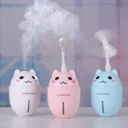 智派 卡通喷雾小电风扇 送夜灯