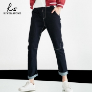 Riverstone 瑞弗史东 男士修身小脚牛仔裤