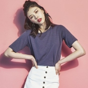 手慢无！韩都衣舍2018韩版女装短袖T恤