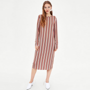 ZARA TRF 女士条纹连衣裙