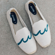 18年新款！Soludos 男士渔夫鞋 WAVES SMOKING SLIPPER