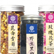 有理堂 黑枸杞子+雪菊+玫瑰花茶 三瓶装