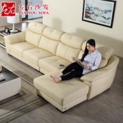 618预售！ ZUOYOU 左右傢俬 DZY2804 真皮沙发组合 A220 咖啡色 转二件正向+休单  6748元包邮（99元定金，6月18日付尾款）