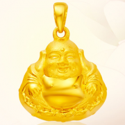 好价！CHOW TAI FOOK周大福 佛公足金吊坠2.8g