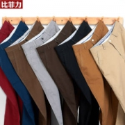 比菲力 男士夏季纯棉休闲裤