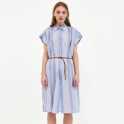 14日22点：ZARA 女装配腰带衬衣式连衣裙