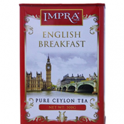 斯里兰卡进口！IMPRA 英伯伦 英式早茶铁盒装 大叶红茶 500g