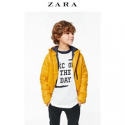 22点、反季特价： ZARA 童装男童 轻便棉服夹克 79元包邮