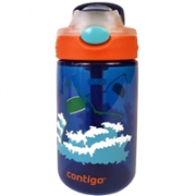 Contigo 康迪克 一键开启密封儿童吸管杯水杯 400ml 海洋蓝色