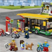 LEGO 乐高 60154 城市系列 公交车站益智拼接玩具