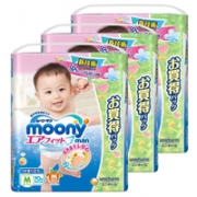 尤妮佳（Moony Man）婴儿纸尿裤 M号 (7~11kg) 210片装（70片装×3袋）（短裤式）