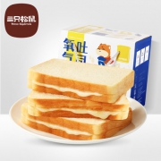 三只松鼠 炼乳夹心氧气吐司面包 800g