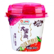 伊利 大果粒 风味发酵乳 草莓+桑葚酸奶 260g *39件+凑单品
