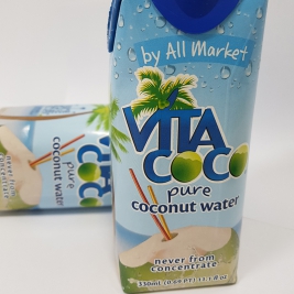 vitacoco唯他可可天然椰子水饮料330ml12盒装