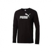 PUMA彪马男子拼色Logo长袖T恤